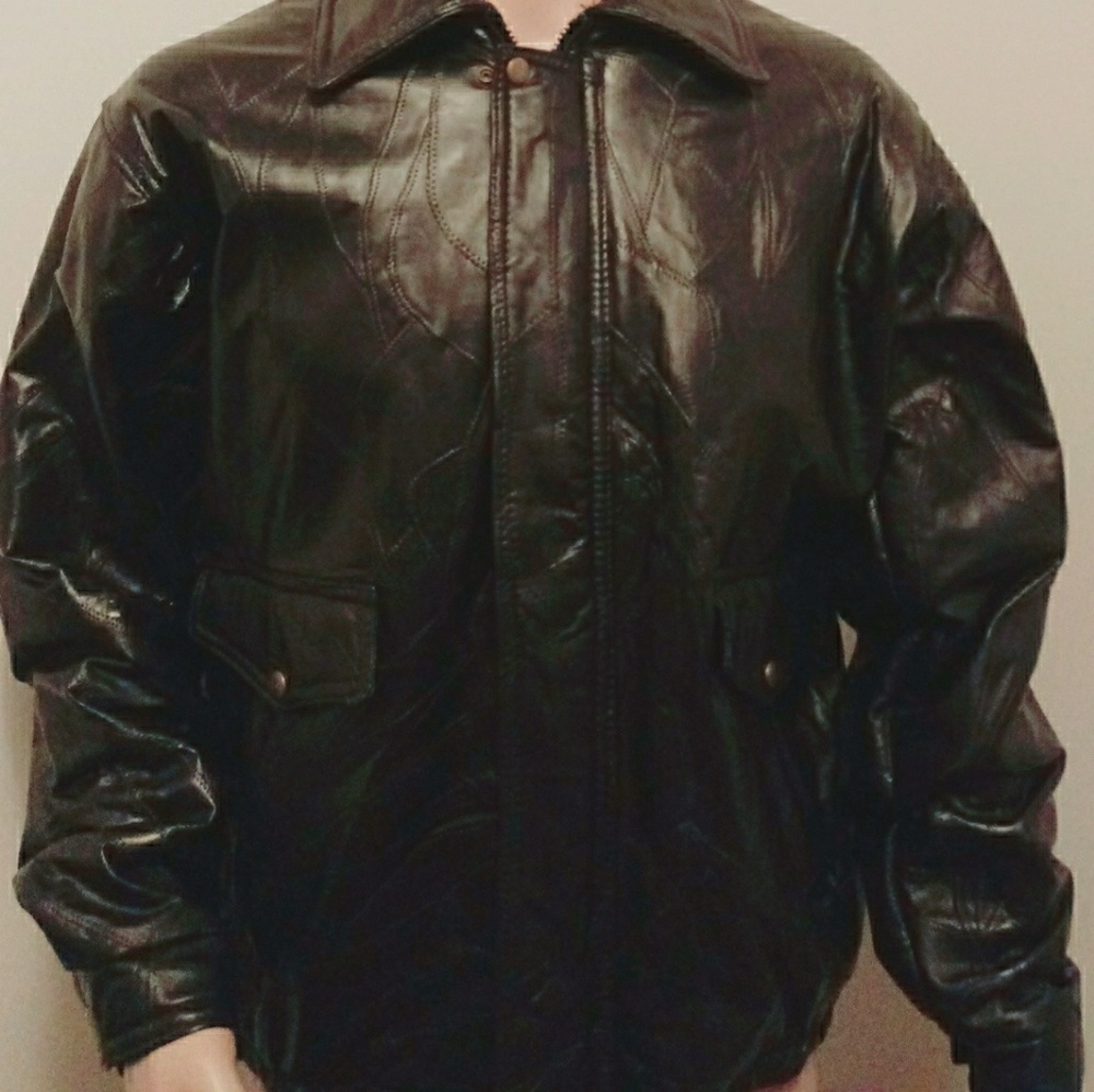 M Collection Leather Jacket